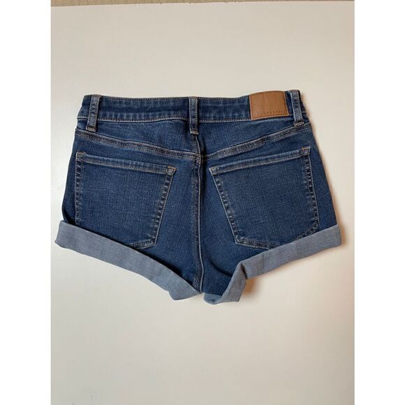 Aeropostale Flex Effects High Waisted Midi Denim Jean Shorts Size 2 EUC - Picture 6 of 8